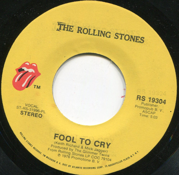 ROLLING STONES - HOT STUFF / FOOL TO CRY